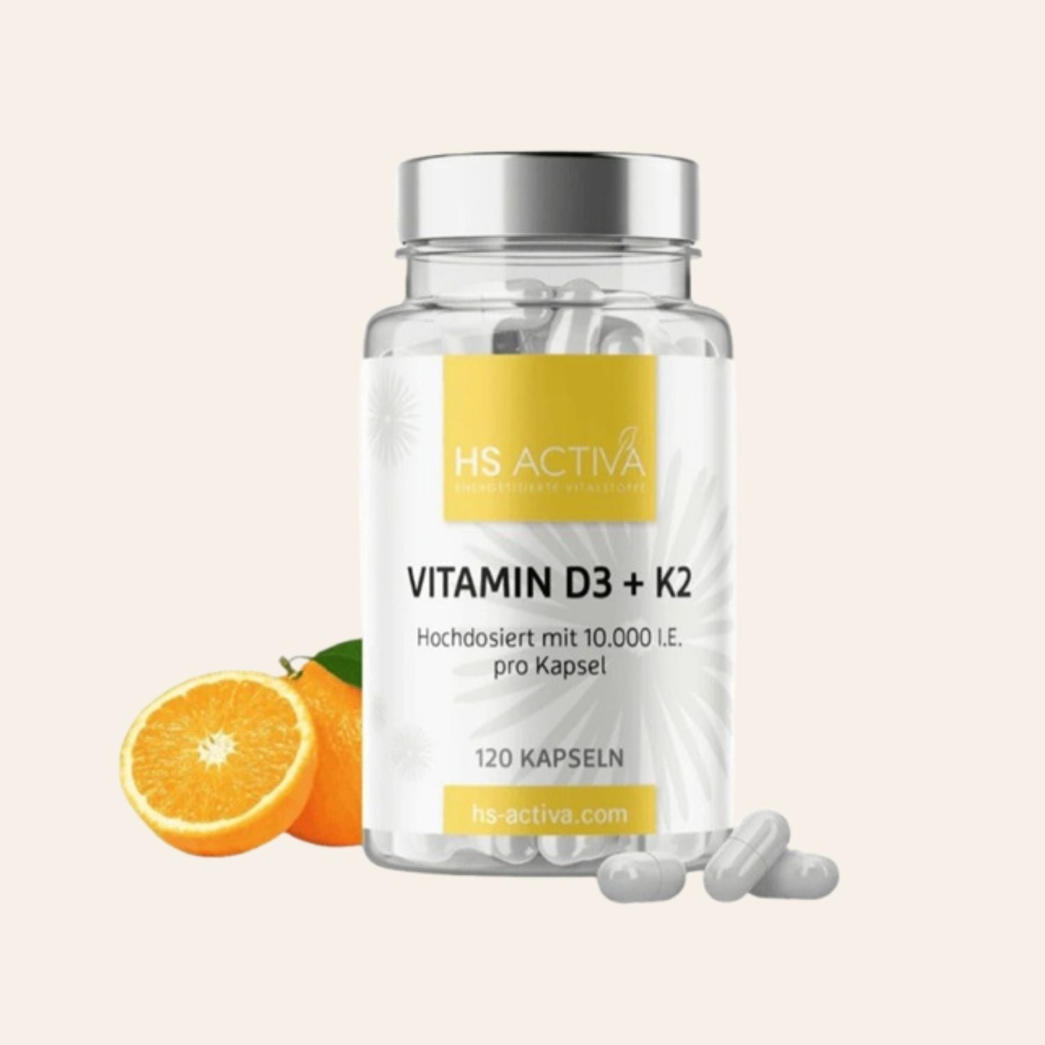 Vitamin D3 + K2 Kapseln (Hochdosiert) 10.000 IE