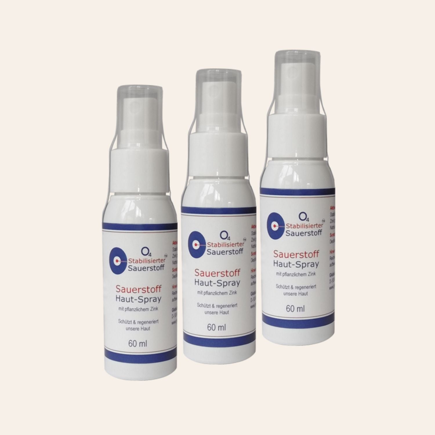 O4 Sauerstoff Hautspray mit bioverfügbarem Zink